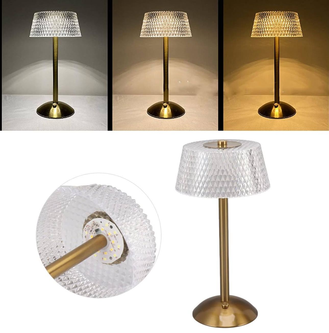 Bedroom Bedside Cordless Table Lamp